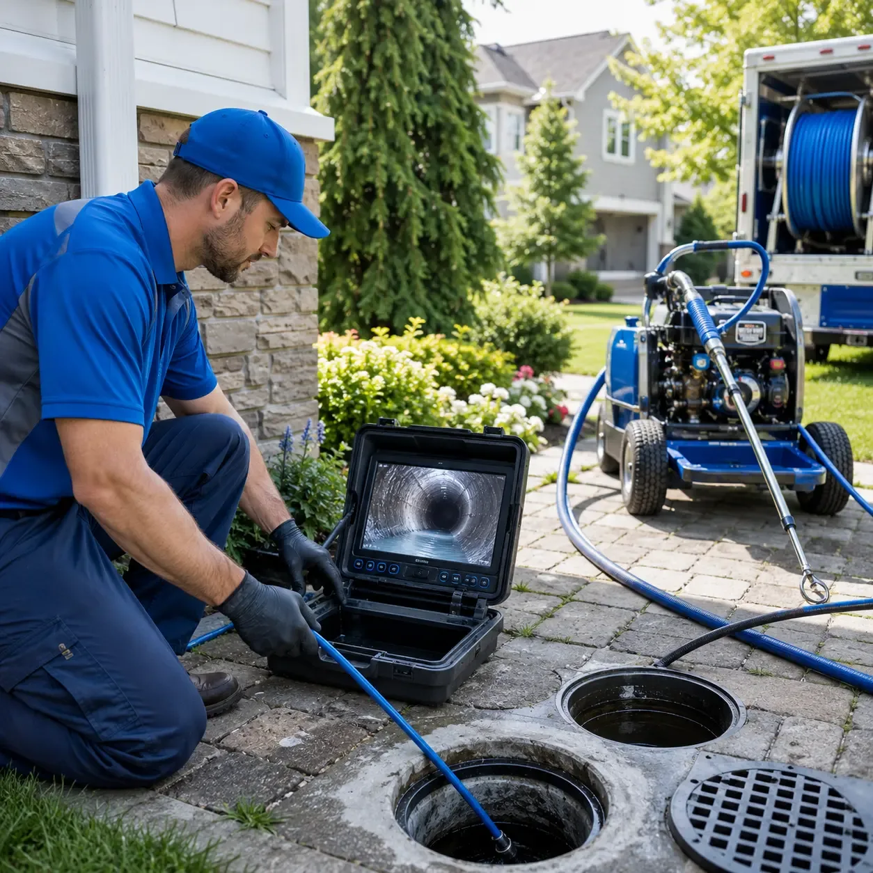 Outdoor drain cleaning professionals serving Denton, NC