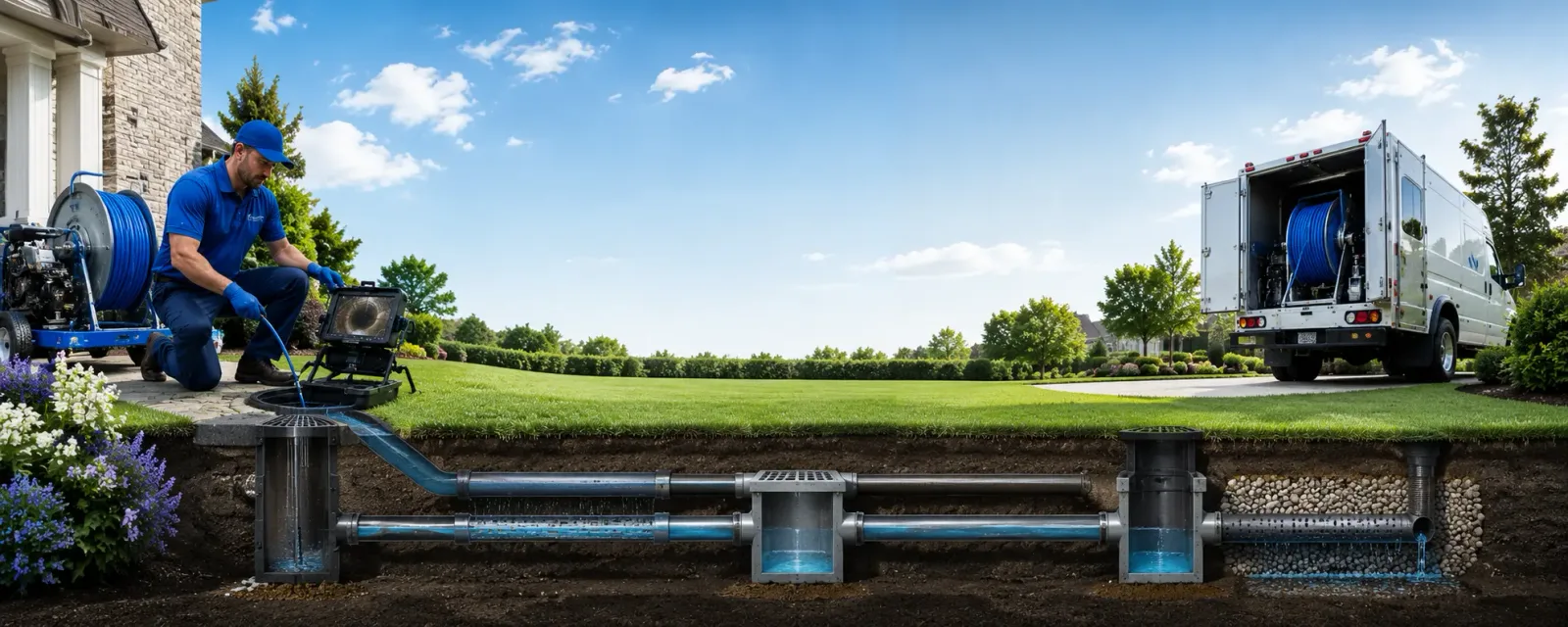Outdoor drain cleaning information for Denton, NC